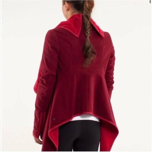 Lululemon Presence Of Mind Jacket Deepest Cranberry Jacket Red Women's Size 4 - Picture 4 of 12
